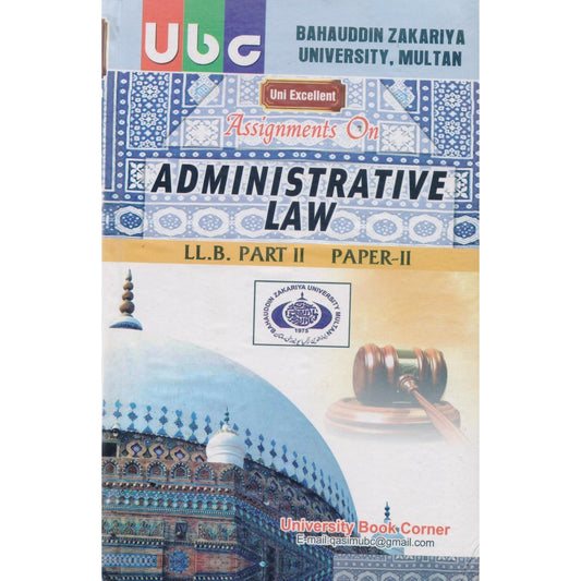 UBC Assignments on Administrative Law LLB