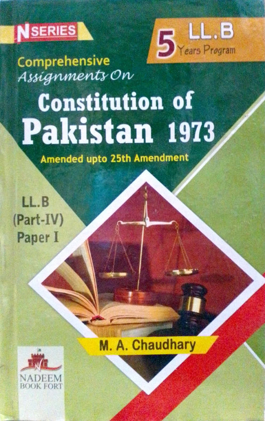 Constitution of Pakistan 1973 for LLB Part-II | M.A Chaudhary
