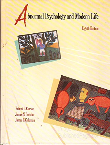 Abnormal Psychology and Modern Life | Robert C. Carson