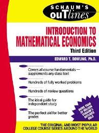 Schaum's Outline of Introduction to Mathematical Economics, 3rd Edition
