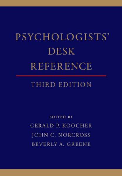 Psychologists' Desk Reference | Gerald P. Koocher | John C. Norcross |Beverly A. Greene