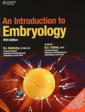 An Introduction To Embryology 5Ed